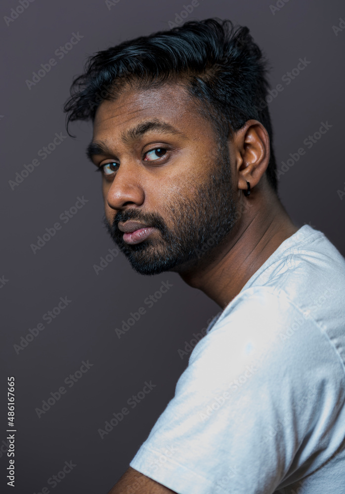 Portrait of Man Taking Professional Headshots Portrait of Man Taking Professional Headshots