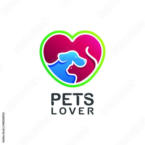 Pets lover logo design 