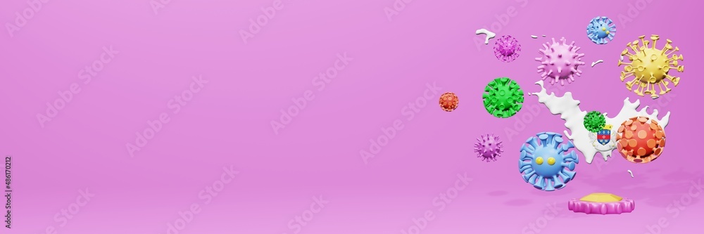 3d rendering of the spread of the covid 19 or corona virus in Saint Barthelemy for displaying data on websites and social media 3d rendering of the spread of the covid 19 or corona virus in Saint Barthelemy for displaying data on websites and social media