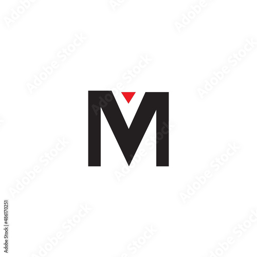 M letter logo template Free Vector