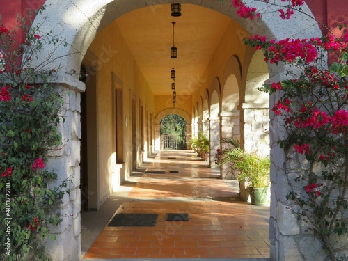 traditional ancient mexican manor-hacienda