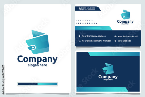 wallet ,payment, logo design template