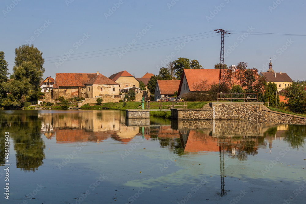 View of Kamberk village, Czech Republic