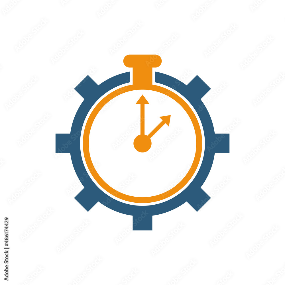 Time management icon design isolated on white background Time management icon design isolated on white background