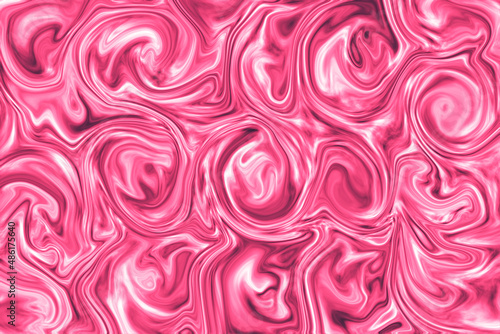 Texture fluide crémeuse, en tourbillons rose fuchsia