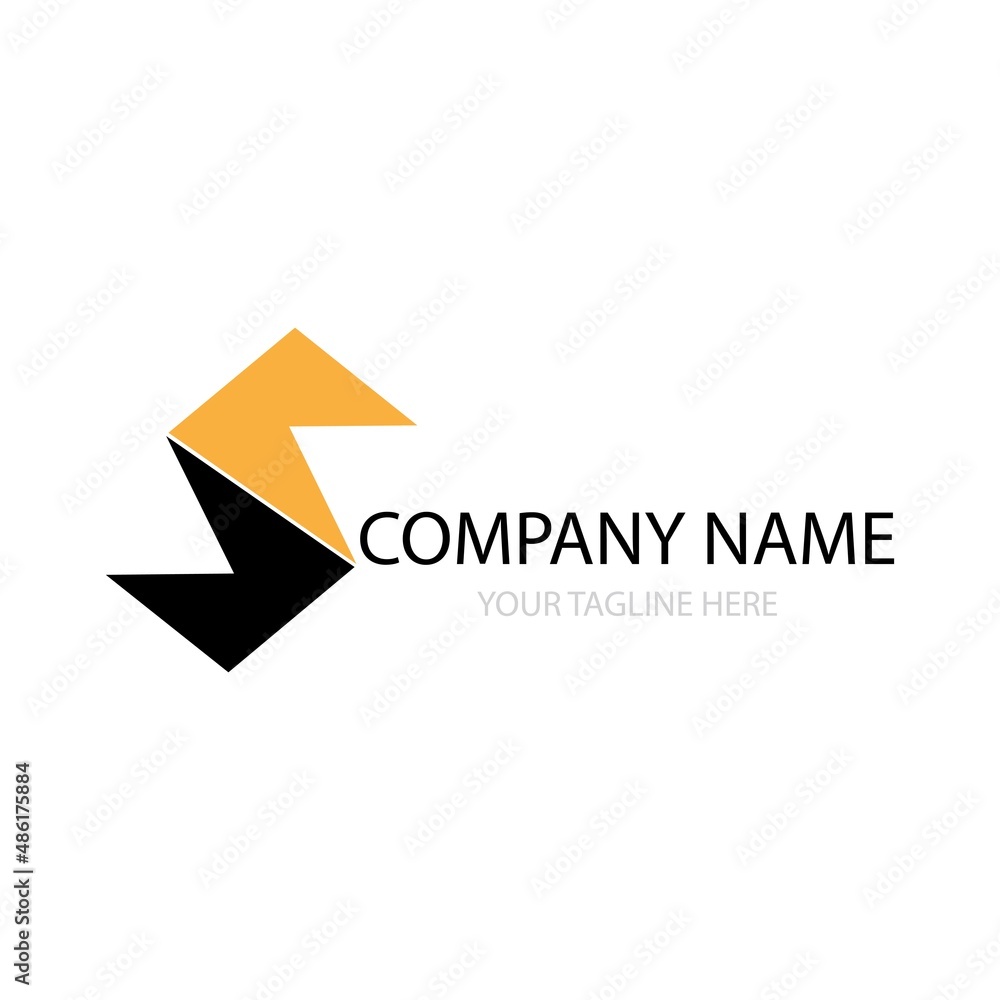 Letter S excavator logo free vector Letter S excavator logo free vector