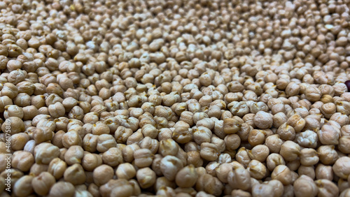 Pile of Garbanzo Beans.