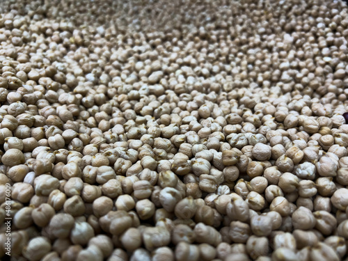 Pile of Garbanzo Beans.