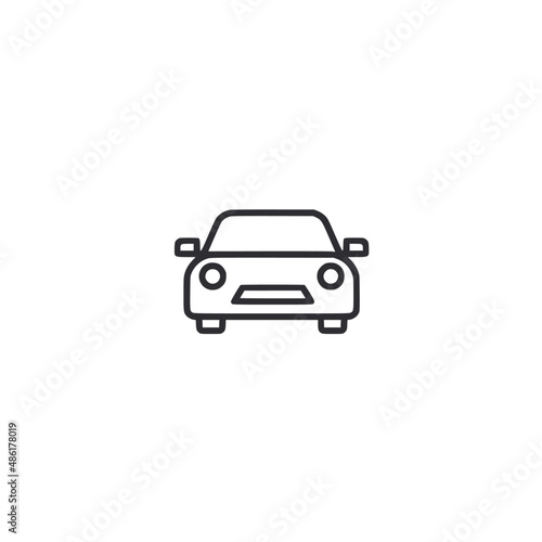 car icon isolated on white