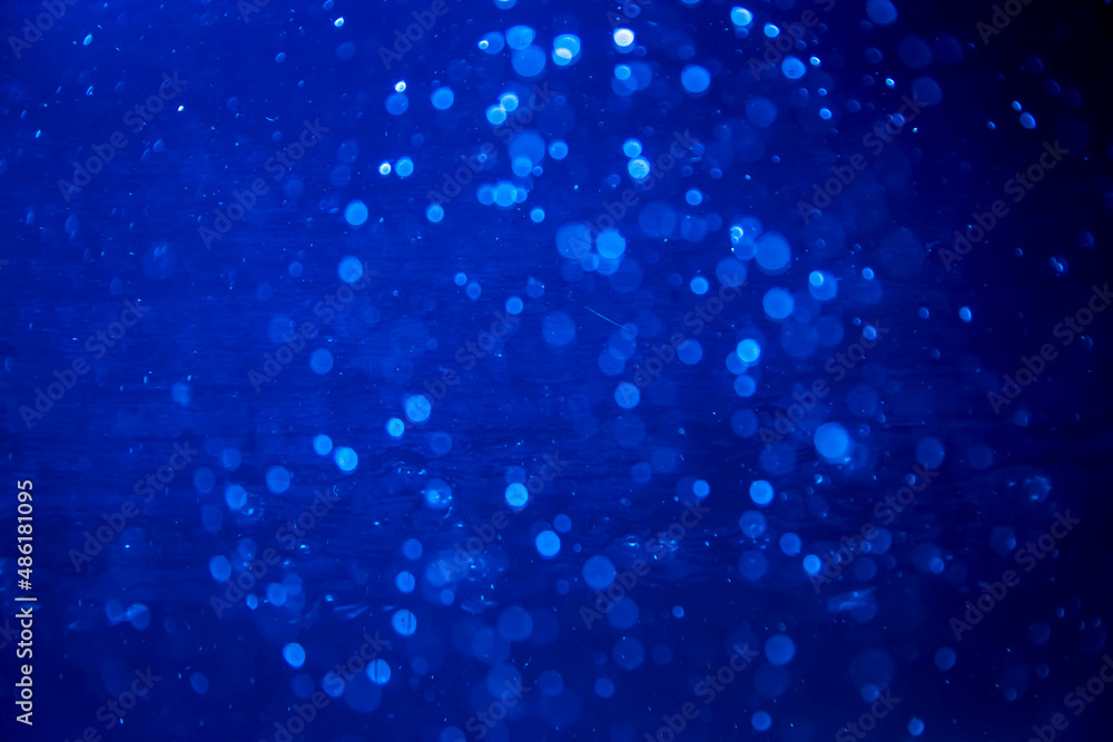 Abstract blur blue sparkle bokeh
