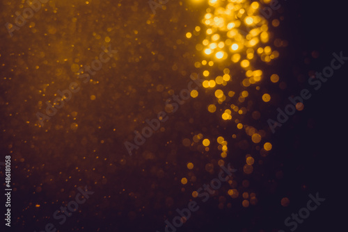 Glittering stars of blur gold  bokeh