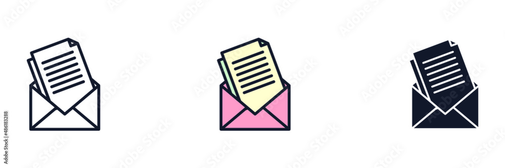 Envelope mail icon symbol template for graphic and web design collection logo vector illustration Envelope mail icon symbol template for graphic and web design collection logo vector illustration