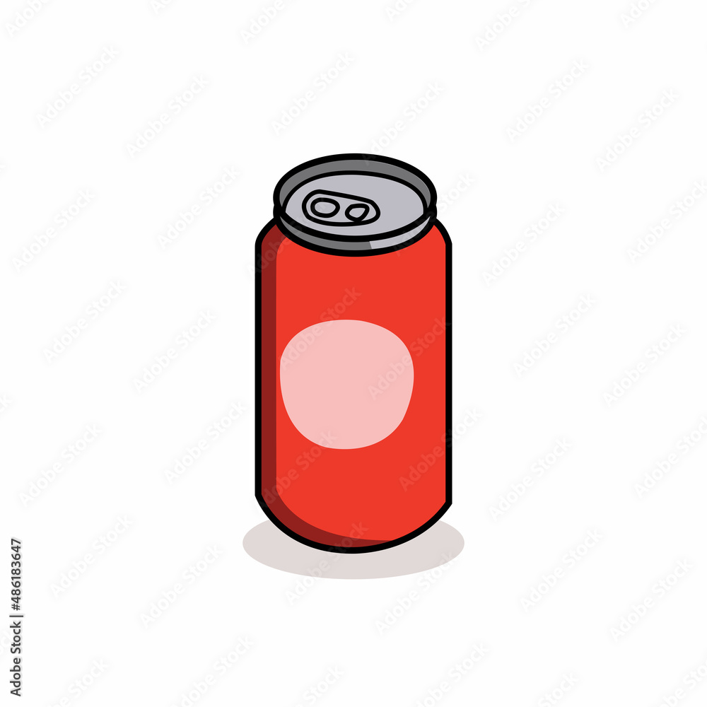 red canned drink, a refreshing drink in hot weather red canned drink, a refreshing drink in hot weather