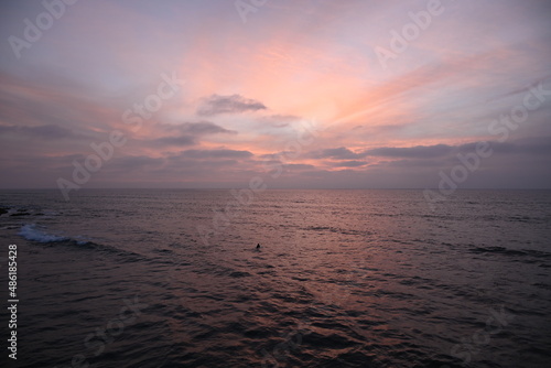 sunset over the sea
