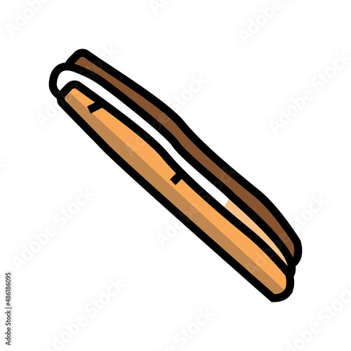 atlantic jackknife clam color icon vector. atlantic jackknife clam sign. isolated symbol illustration