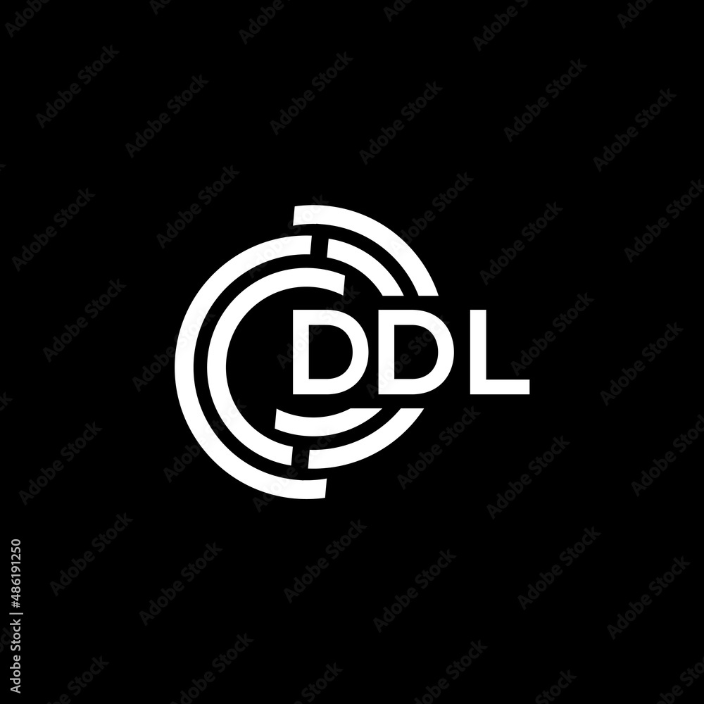 DDL letter logo design on black background. DDL creative initials letter logo concept. DDL letter design. DDL letter logo design on black background. DDL creative initials letter logo concept. DDL letter design.