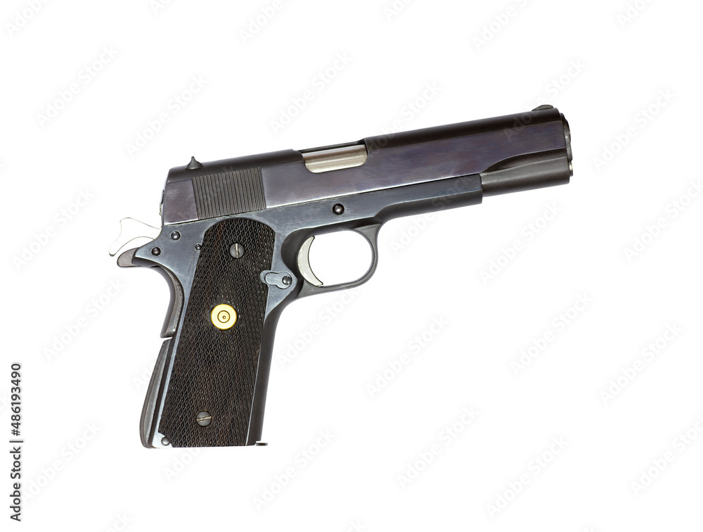 gun isolated on a white background gun isolated on a white background