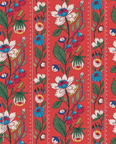 Portuguese Seamless Pattern with Traditional Folklore Style
