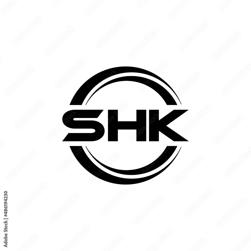 SHK letter logo design with white background in illustrator, vector logo modern alphabet font overlap style. calligraphy designs for logo, Poster, Invitation, etc. SHK letter logo design with white background in illustrator, vector logo modern alphabet font overlap style. calligraphy designs for logo, Poster, Invitation, etc.