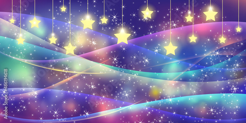 Shining star background