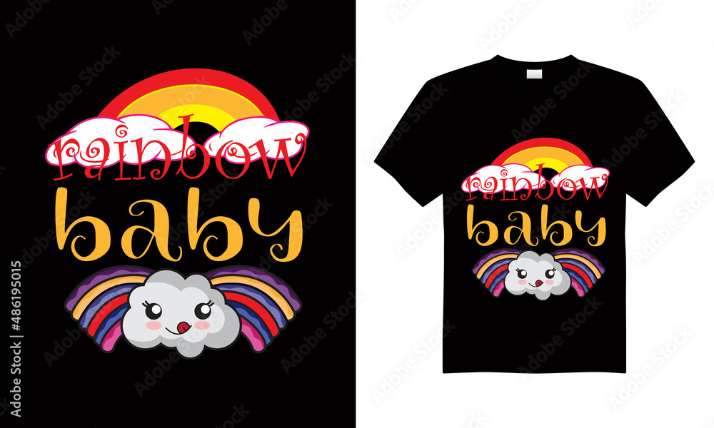 Rainbow T-shirt design Rainbow T-shirt design