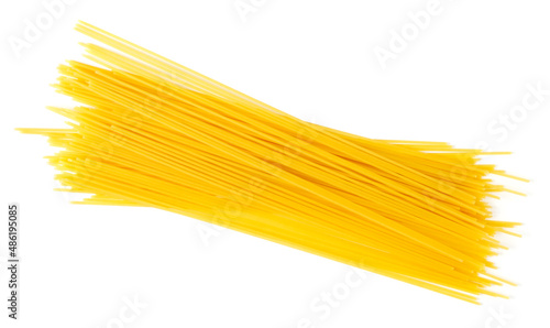 Spaghetti isolated on white