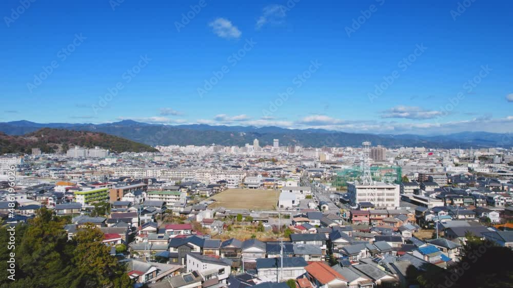 ドローン撮影 よく晴れた日の高知市全景 4K UHD ドローン撮影 よく晴れた日の高知市全景 4K UHD