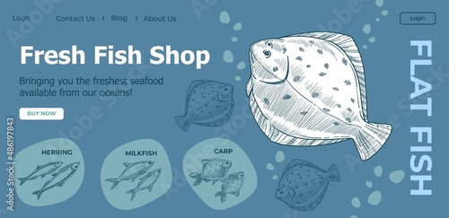 Fresh fish shop, types for sale online stores