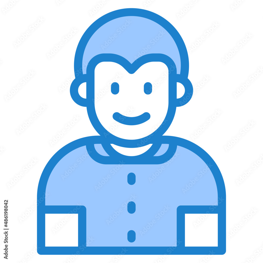 boy avatar blue style icon