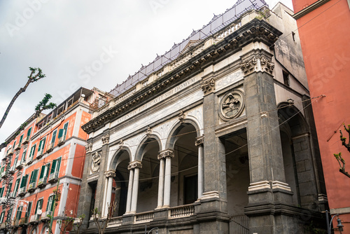 15th century church of Santa Maria Della Sapienza in Constantinopoli street in Naples, Italy