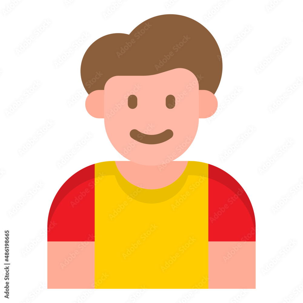 boy avatar flat style icon boy avatar flat style icon