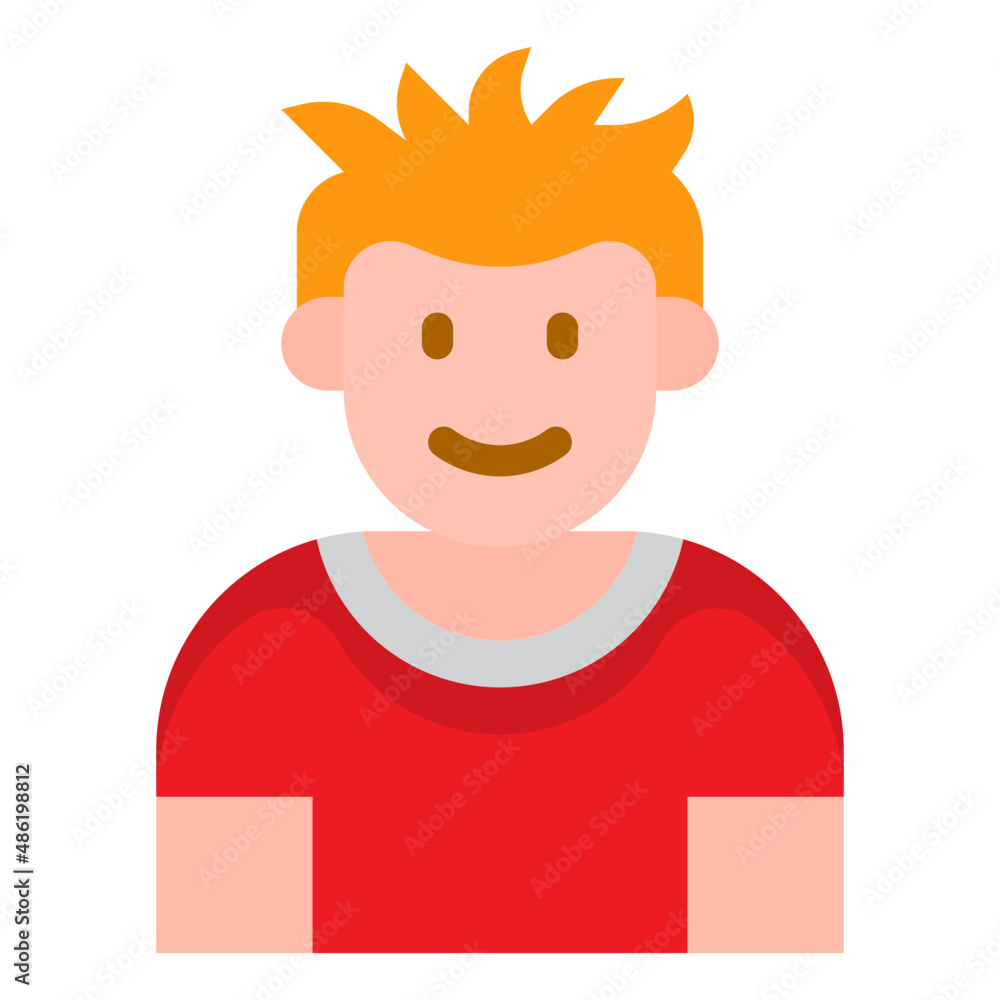 boy avatar flat style icon boy avatar flat style icon