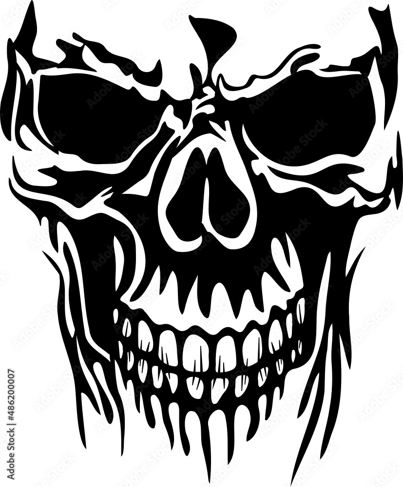 Obraz premium skull skeleton silhouette