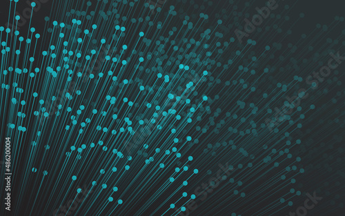 Fényképezés Abstract digital technology background of science, futuristic concept