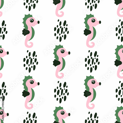 Hand drawn seamless childish pattern. scandinavian style. Pastel shades. Creative kids hand drawn texture for fabric, wrapping, textile, wallpaper, apparel