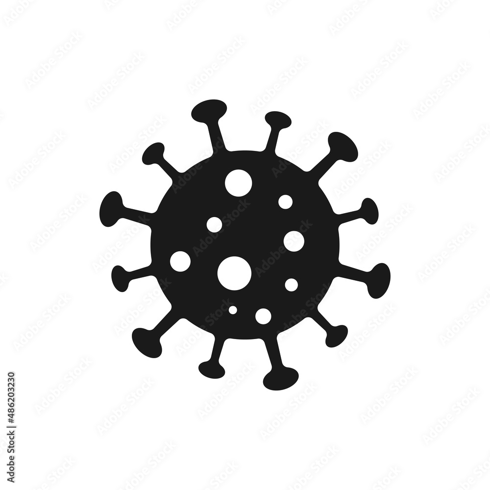 coronavirus or flu virus vector icons coronavirus or flu virus vector icons