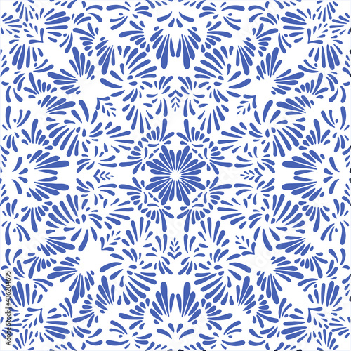 Vector color illustration of seamless ornamental patterns for your design.