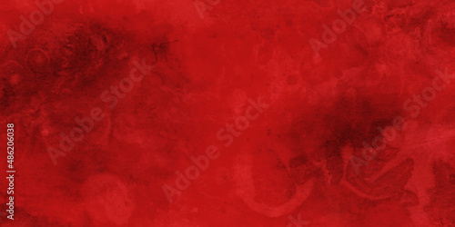 Old red vintage background with distressed grunge texture and soft color design, red grunge background. Old wall texture cement black red background abstract dark color design are light.