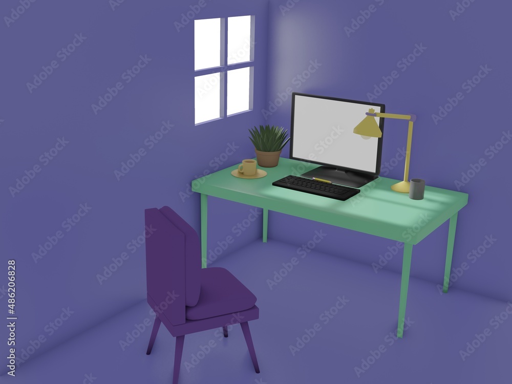 Desk Space for Working at Home. Desk Space for Working at Home.