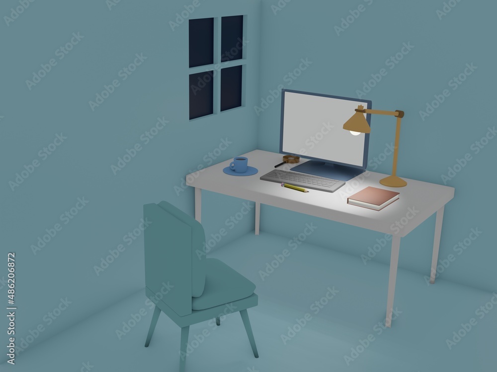 Desk Space for Working at Home. Desk Space for Working at Home.