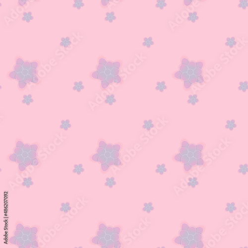 Vector flower pattern. Template for textiles, scrapbooking, wrapping paper.