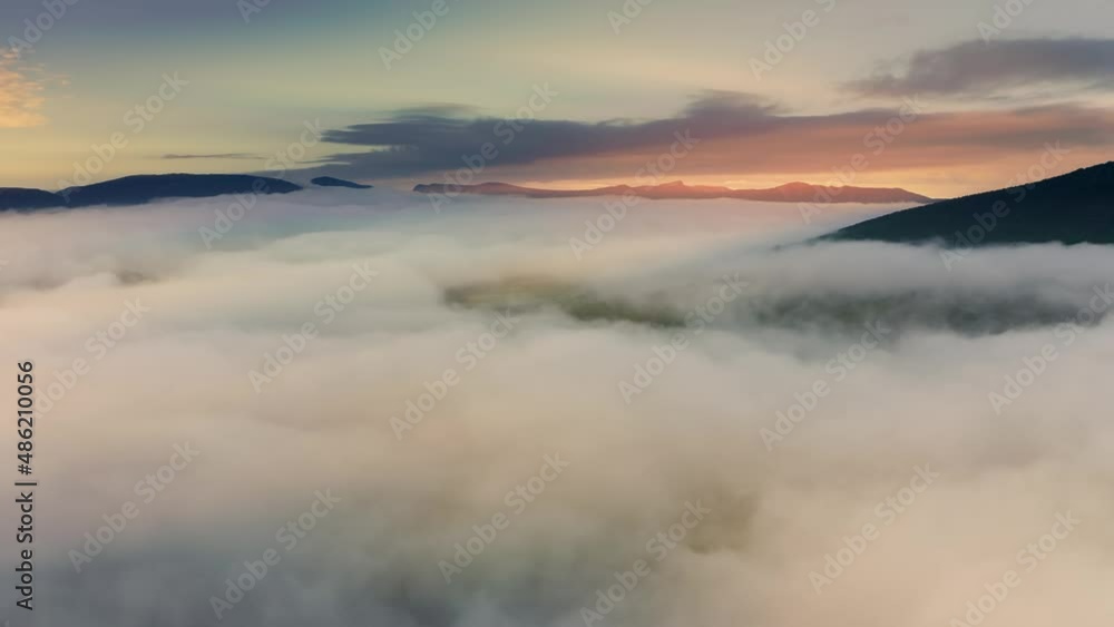 Aerial view white clouds in blue sky at morning. Top cloudscape view from drone. Aerial view white clouds in blue sky at morning. Top cloudscape view from drone.