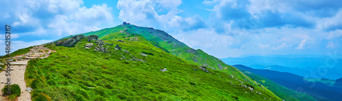 The clouds over Chornohora Mountain Range, Mount Pip Ivan,  Carpathians, Ukraine photo