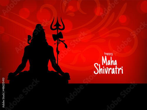 Happy Maha Shivratri festival lord shiva worship background