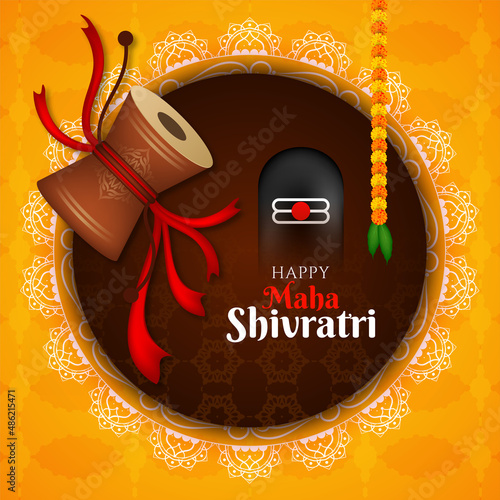 Happy Maha Shivratri festival lord shiva worship background