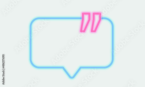 neon box with text space