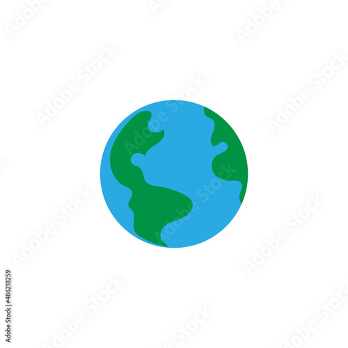 Earth icon design template vector isolated