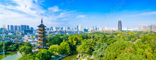 Tianning Temple and Hongmei Park, Changzhou City, Jiangsu Province photo