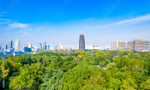 Tianning Temple and Hongmei Park, Changzhou City, Jiangsu Province photo