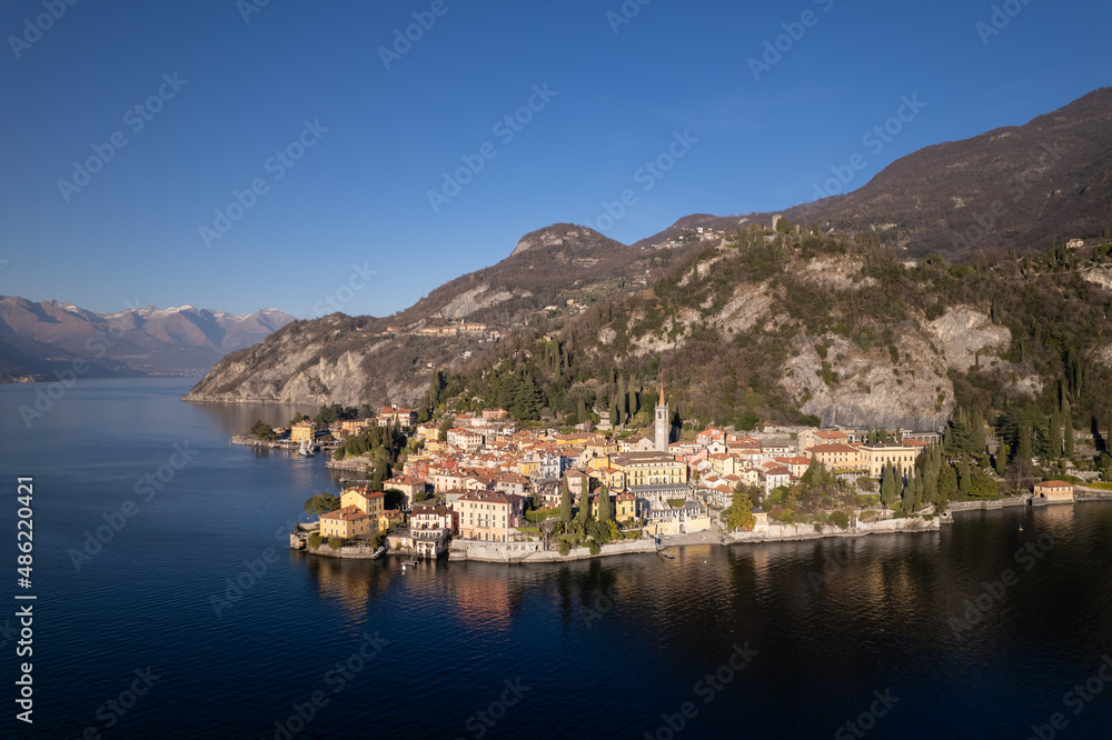 Varenna classic italian city on Lake Como shore